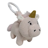 Knitted Unicorn Pram Toy - 16cm